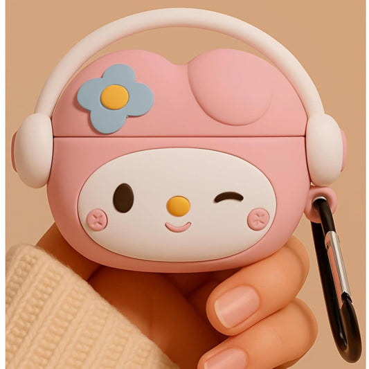 Compatible for AirPods Pro 2 Case with Keychain, Drop Protection, Protective Case, Supports Wireless Charging Cover for AirPods Pro 1st/2nd Generation (2022/2019)- (Kitty Pink)