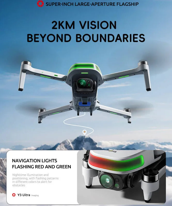 P31 Pro 4K GPS Camera Drone with EIS Stabilization & Smart Return