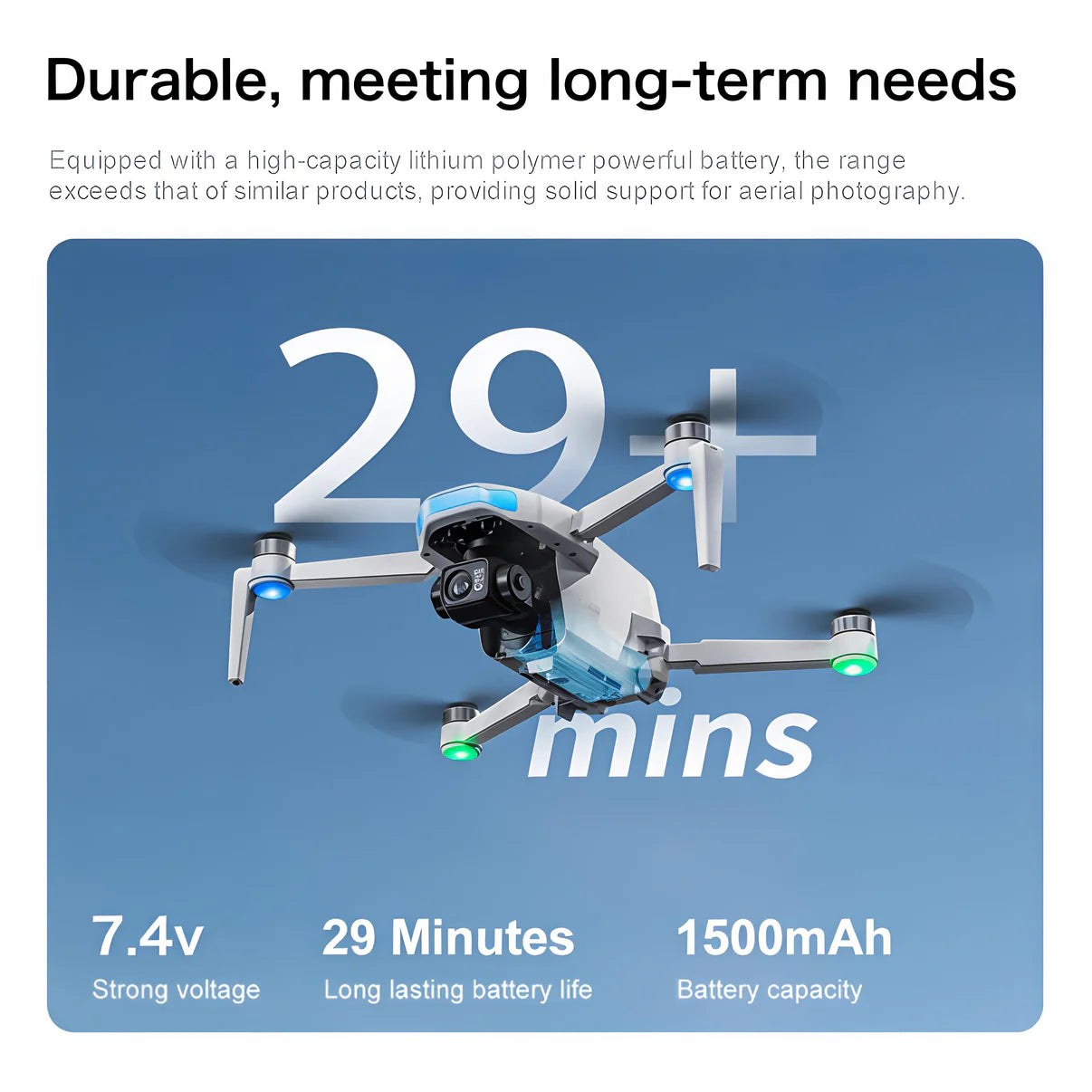 SX-01 GPS Drone with 3 Axis Gimbal | 4K High Quality with 4 KMS Range
