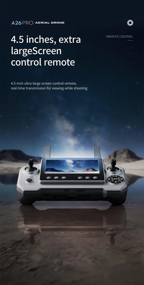 A26 Pro 4K GPS Brushless OAS Drone With Remote Display
