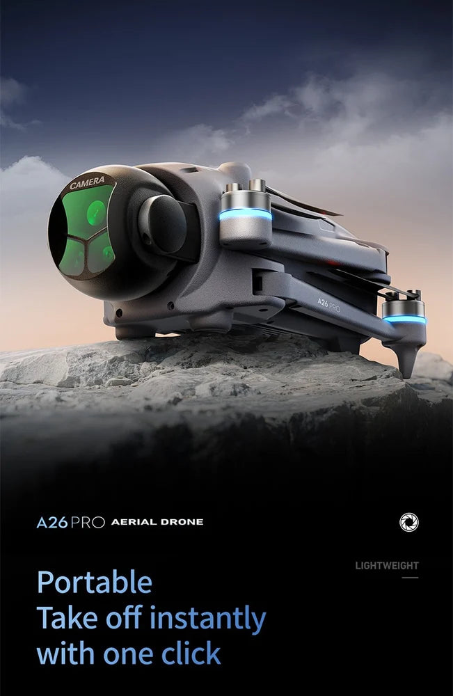 A26 Pro 4K GPS Brushless OAS Drone With Remote Display